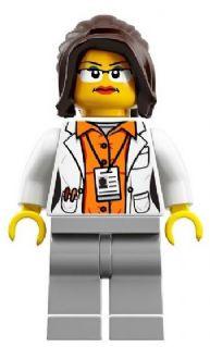 LEGO Minifigure-Research Scientist Female, White Lab Coat-LEGO Ideas (CUUSOO)-IDEA011-Creative Brick Builders